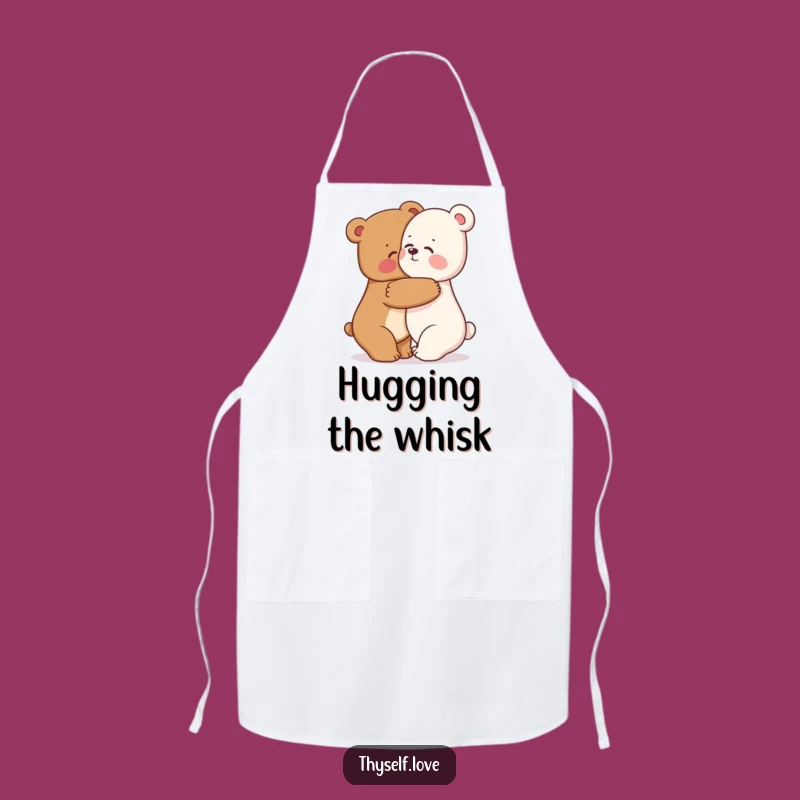 Funny Bear Hug Apron: Cook with Warmth in this Adorable Tee