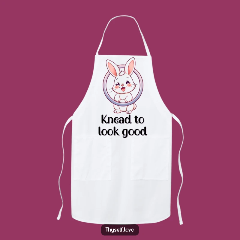 Funny Bunny Mirror Apron: Chic Kitchen Wear, Unique Funny Gift