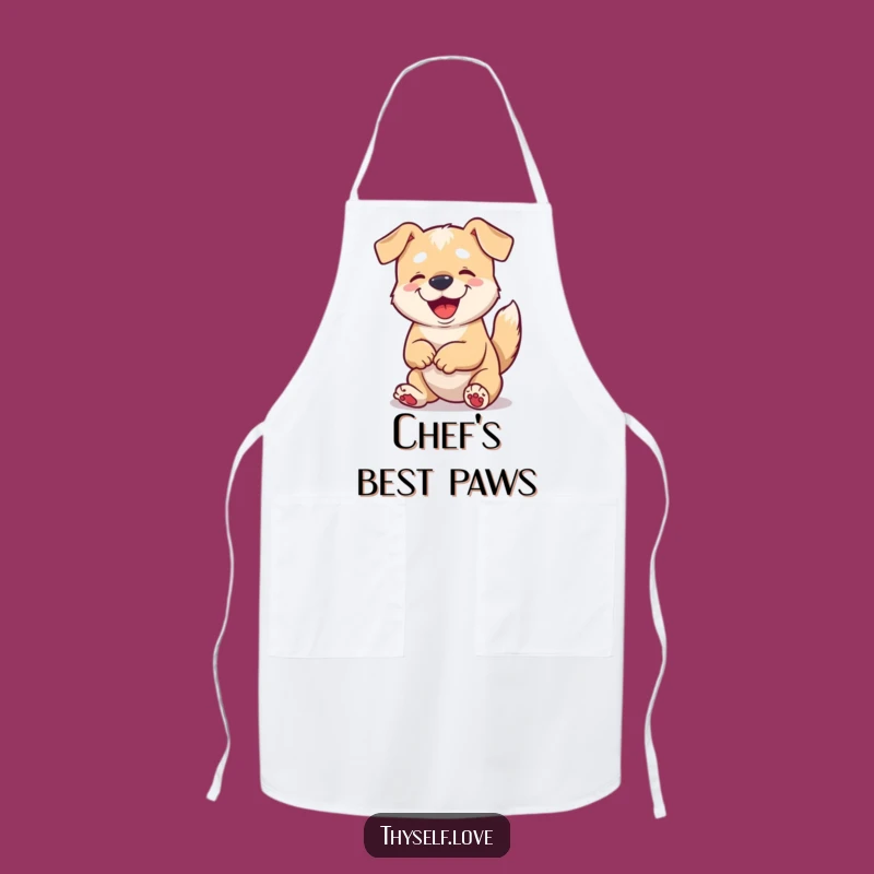 Funny Content Dog Apron: Whimsical & Humorous Kitchen Companion Gift