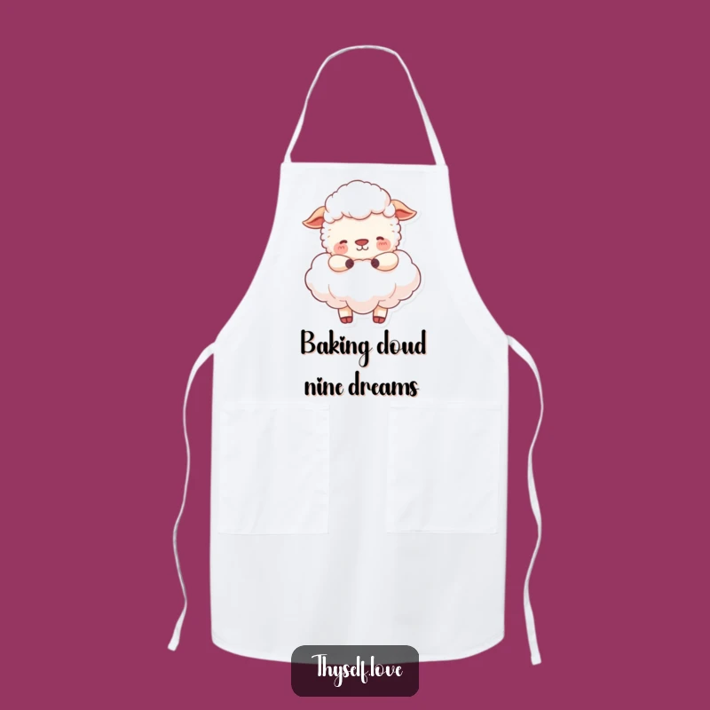 Funny Sheep Cloud Apron: Cook with Peace and Serenity