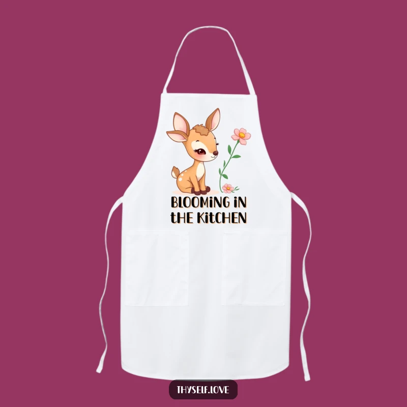 Funny Winking Deer Apron: Whimsical & Humorous Kitchen Gift