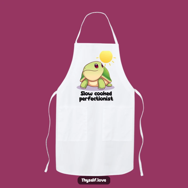 Funny Turtle Apron - Kitchen Sunbeam Basking Chef Gift