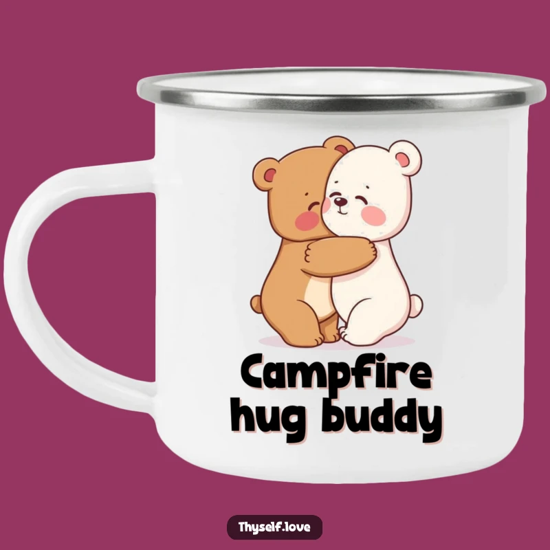 Funny Bear Hug Camping Mug: Your Cozy & Warm Outdoor Companion