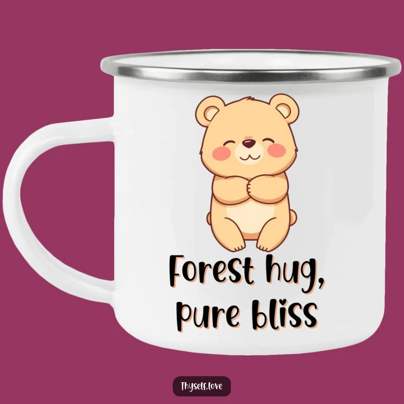 Funny Bear Hug Camping Mug: Cozy Outdoor Cup, Perfect Funny Gift