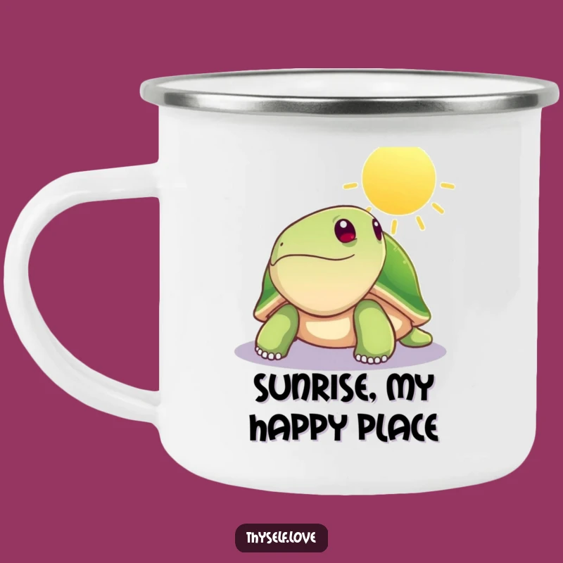Funny Turtle Camping Mug - Outdoor Sunbeam Lover Gift