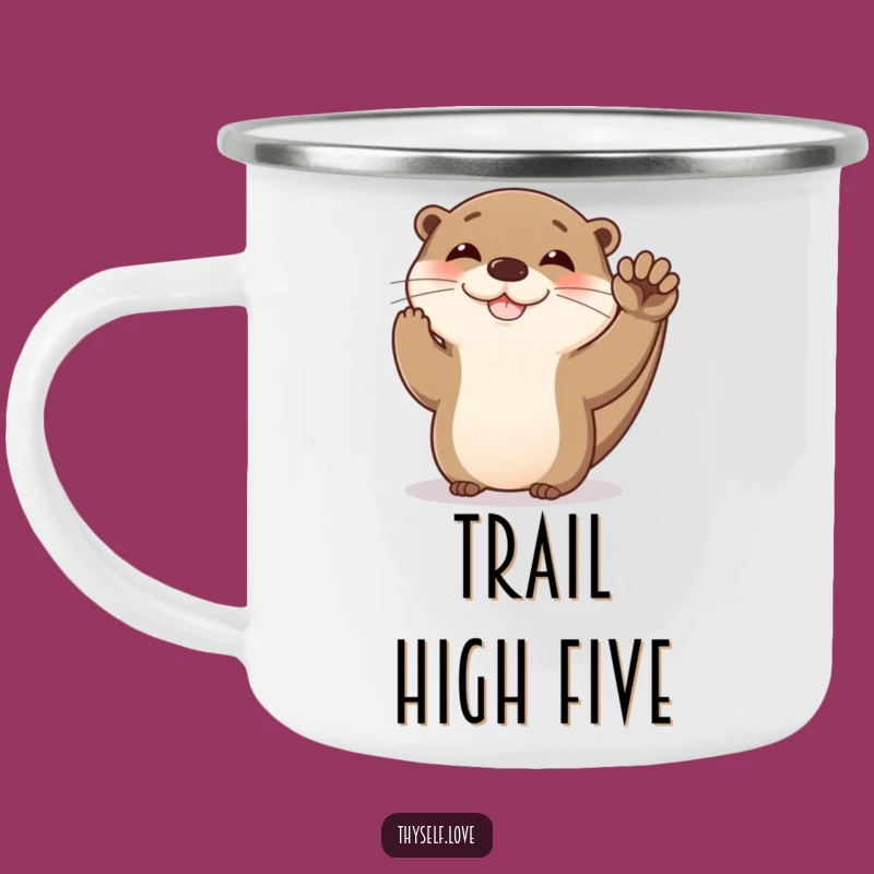 Funny Otter Camp Mug: Durable & Hilarious Companion for Outdoor Celebrations