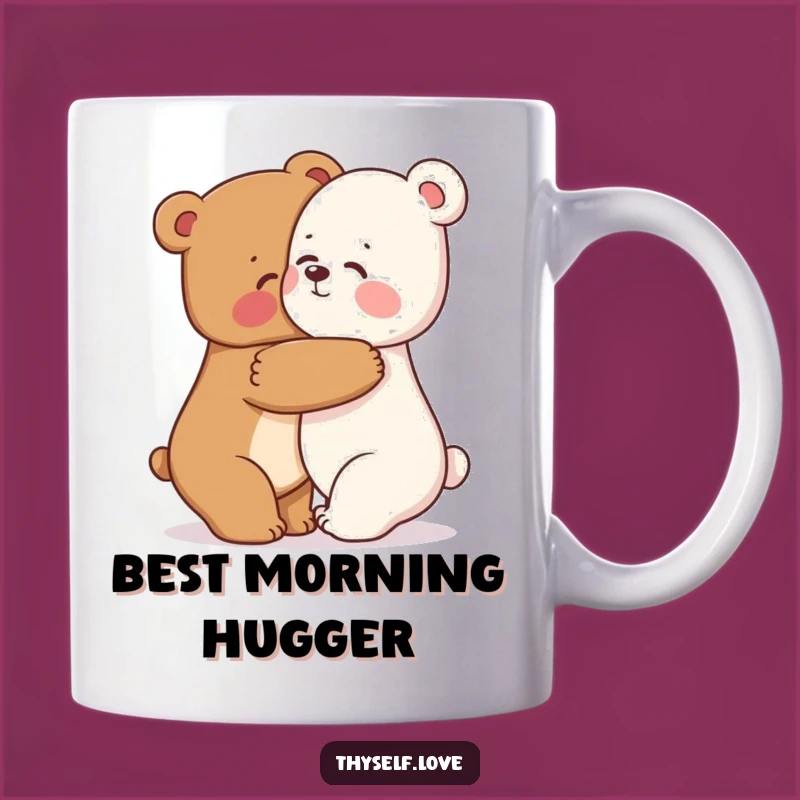 Funny Bear Hug Mug: Embrace Self-Love with this Adorable Bear Gift