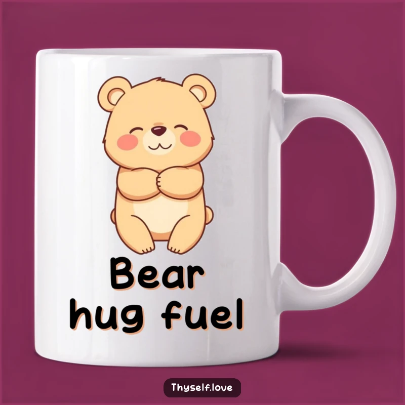 Funny Bear Hug Mug: Self-Care Comfort, Perfect Funny Gift