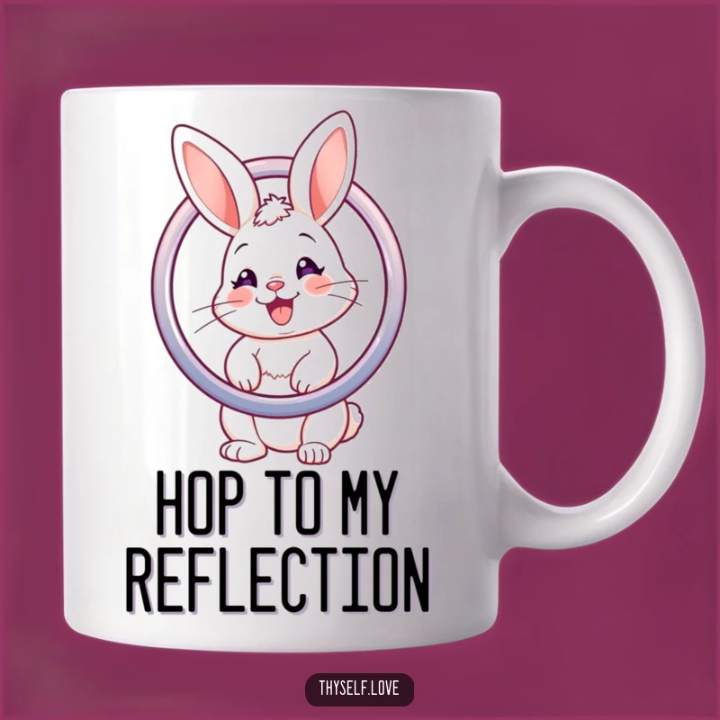 Funny Bunny Mirror Mug: Vain & Cute, Perfect Funny Gift