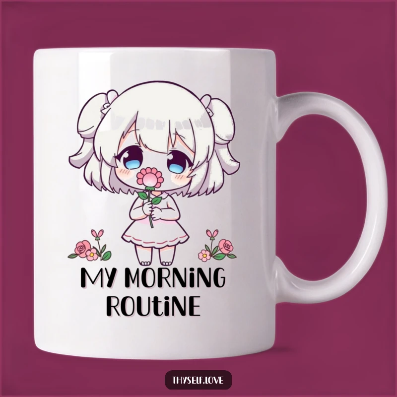 Funny Gift Mug: Self-Love Flower Offering Character for You