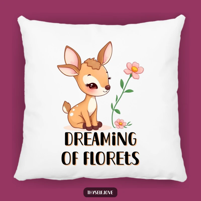 Funny Winking Deer Pillow: Soft & Humorous Accent for Cozy Decor Gift