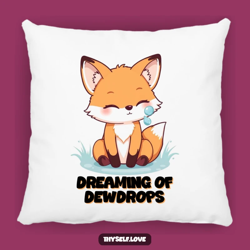 Funny Fox Reflection Pillow: Cozy Comfort with Whimsical Woodland Charm