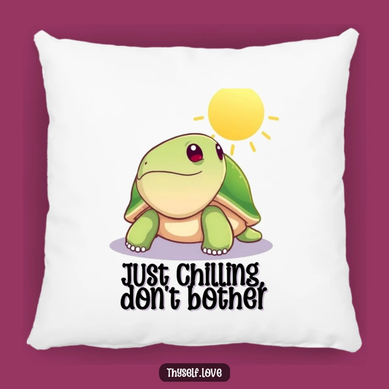 Funny Turtle Pillow - Cozy Sunbeam Basking Cushion Gift