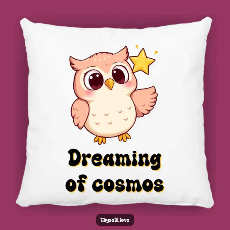 Funny Wise Owl Pillow - Starry Eyed Comfort Funny Gift