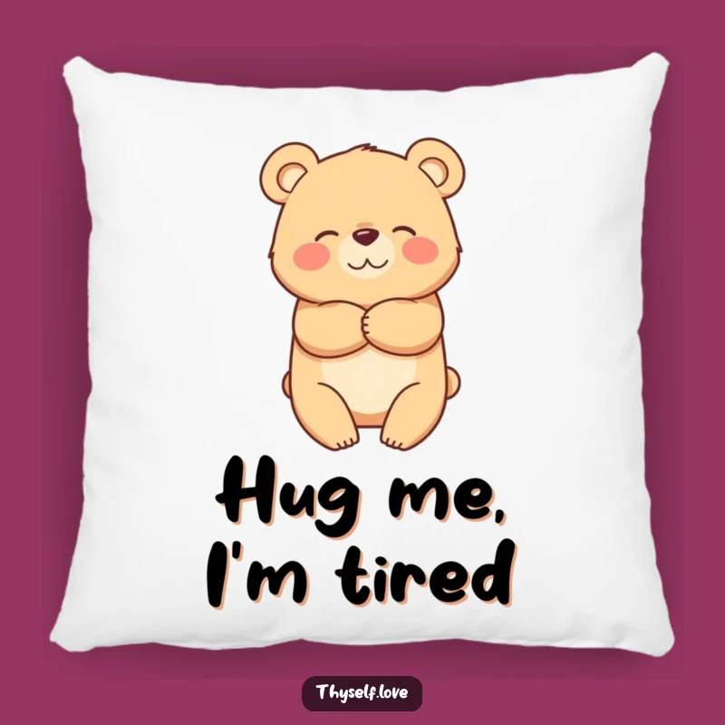 Funny Bear Hug Pillow: Cozy Comfort Cushion, Adorable Funny Gift
