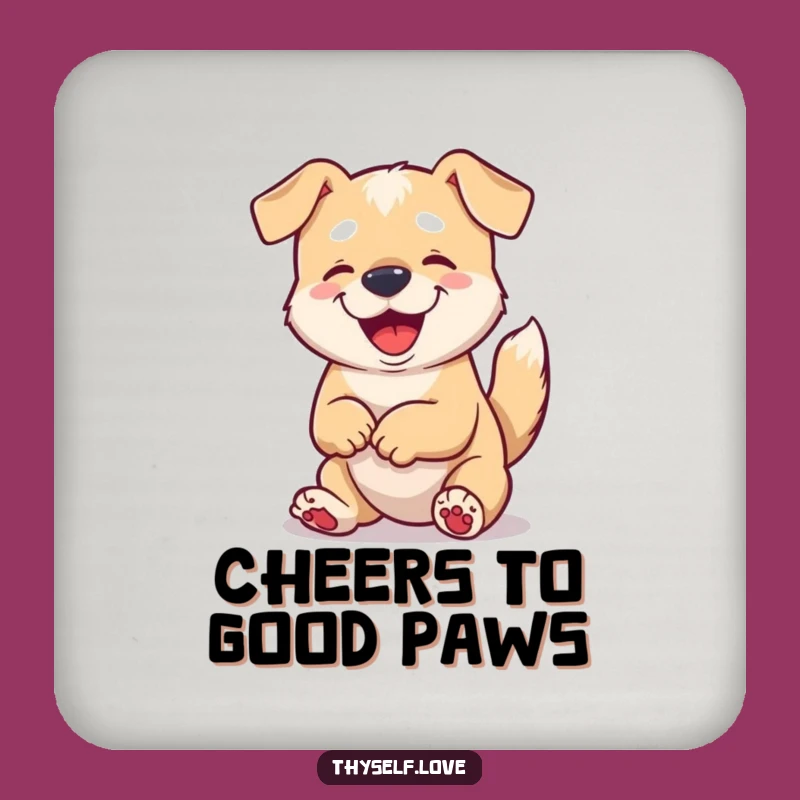 Funny Content Dog Coasters (Set of 4): Protect Surfaces with Humorous Canine Charm Gift