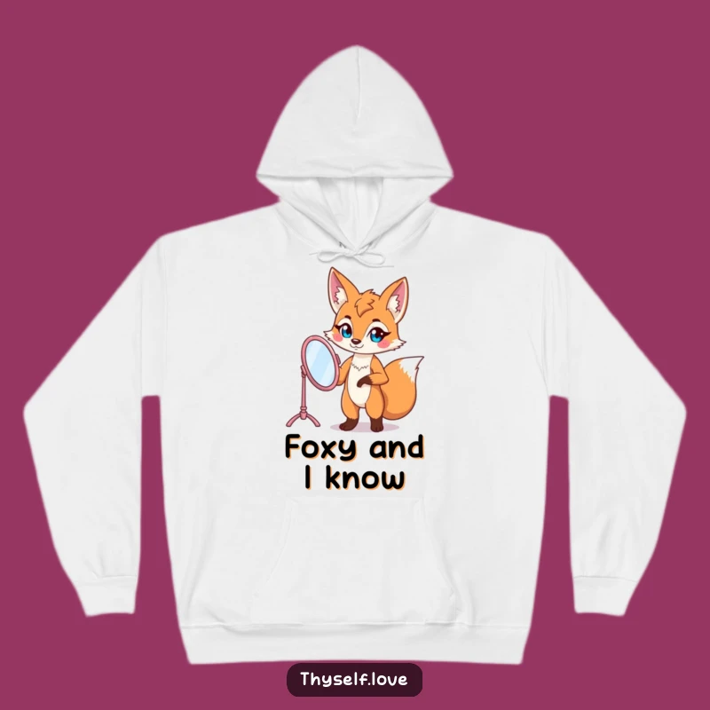 Cozy Funny Fox Vanity Mirror Hoodie: Stay Chic and Confident!