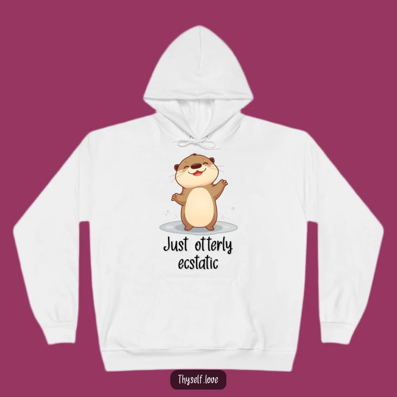 Cozy Funny Giggling Otter Hoodie: Warm & Humorous Dance Party Gift
