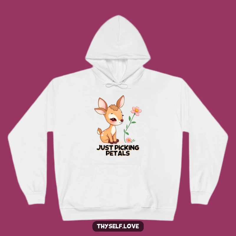 Cozy Funny Winking Deer Hoodie: Warm & Humorous Forest Friend Gift