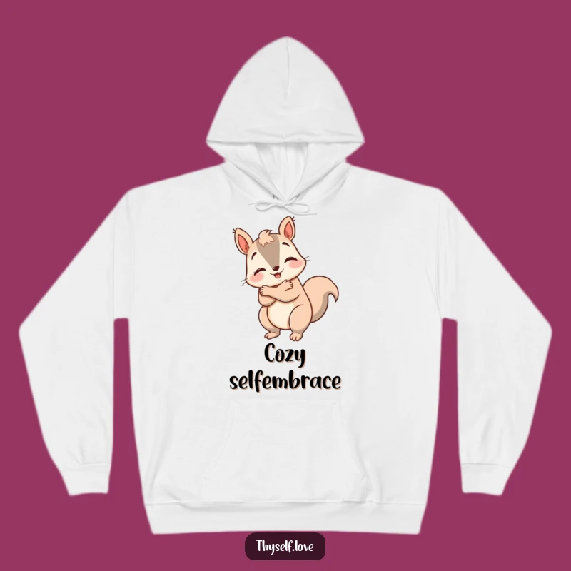 Funny Happy Squirrel Hoodie: Cozy Hug Comfort, Ultimate Humorous Gift for Comfort Lovers