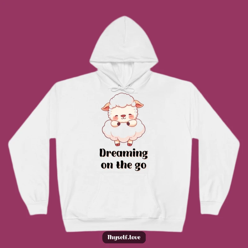 Cozy Funny Sheep Cloud Hoodie: Snuggle Up in Peaceful Comfort