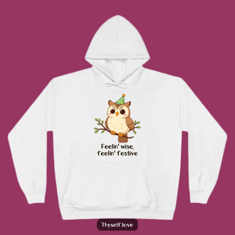 Cozy Funny Party Owl Hoodie: Stay Warm and Laugh Out Loud This Season