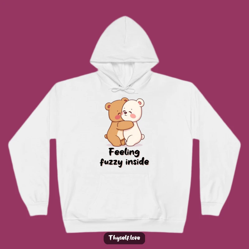 Cozy Funny Bear Hug Hoodie: Stay Warm & Kind with this Adorable Bear