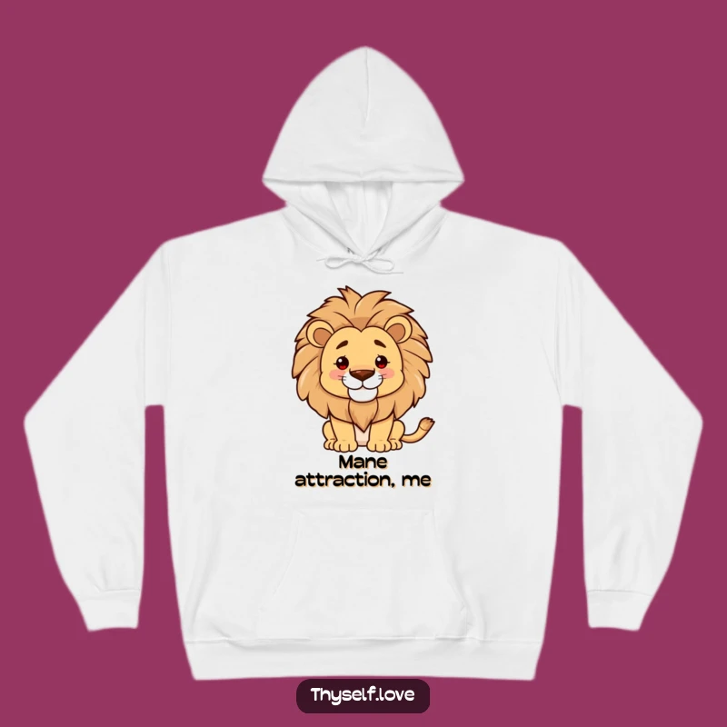 Funny Proud Lion Mane Hoodie: Cozy Kingly Comfort, Ideal Funny Gift