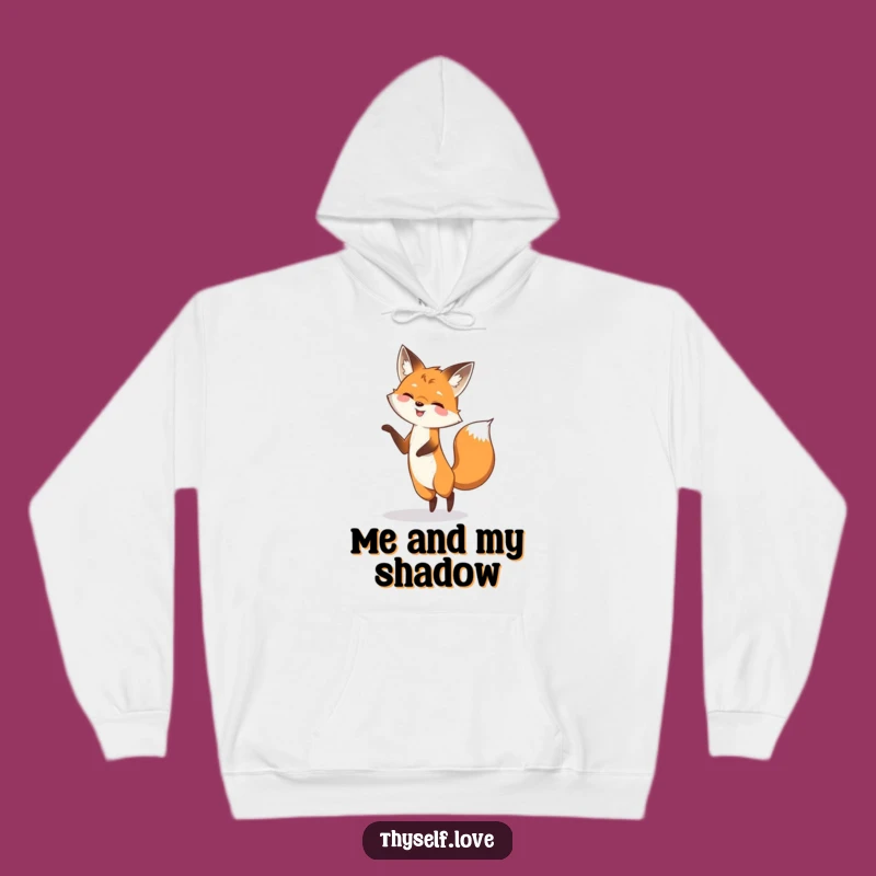 Funny Cozy Hoodie: Playful Fox Dancing, Warm Funny Gift for Fun Lovers
