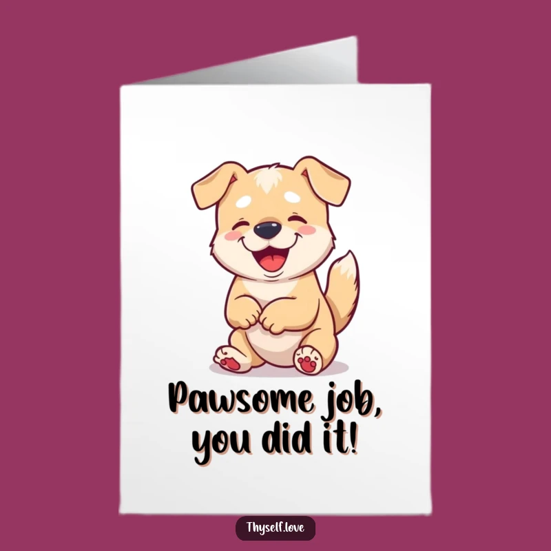 Free Printable Dog Congratulations Card - Heartwarming Downloadable for Achievements