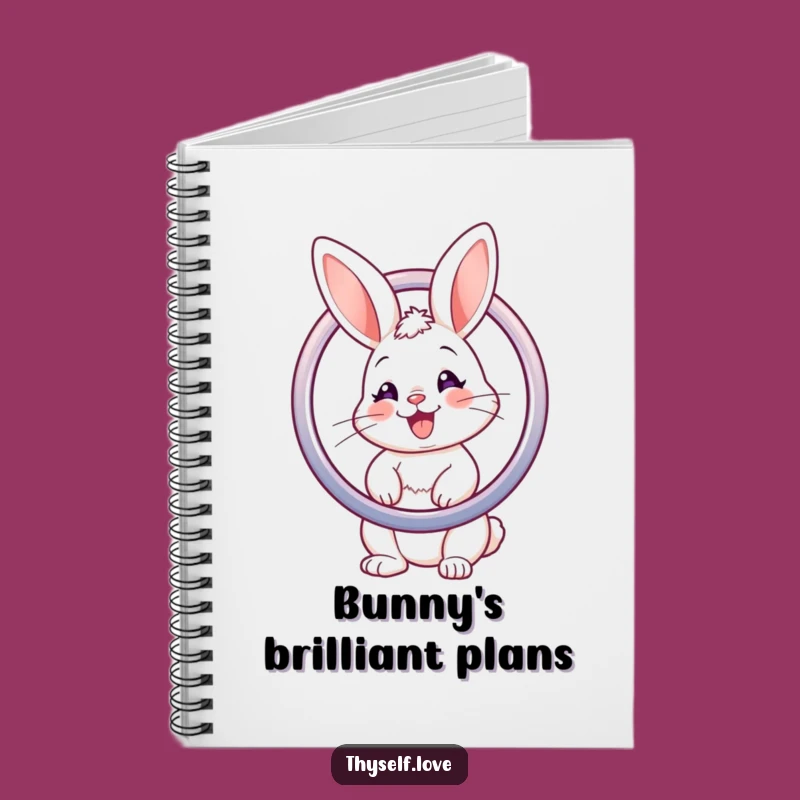Funny Bunny Mirror Notebook: Vanity Journal, Useful Funny Gift