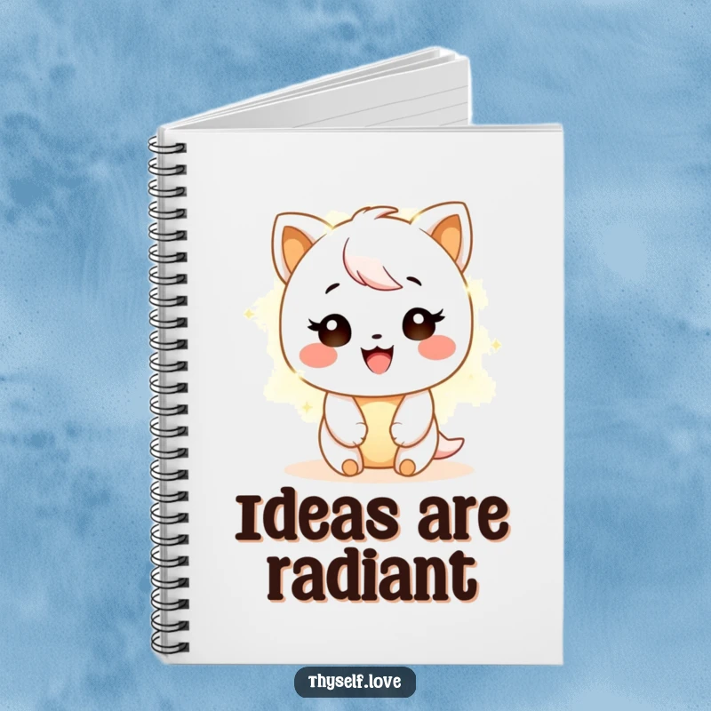 Funny Notebook: A joyful character shines with a warm light, a humorous and inspiring cover for your notes.