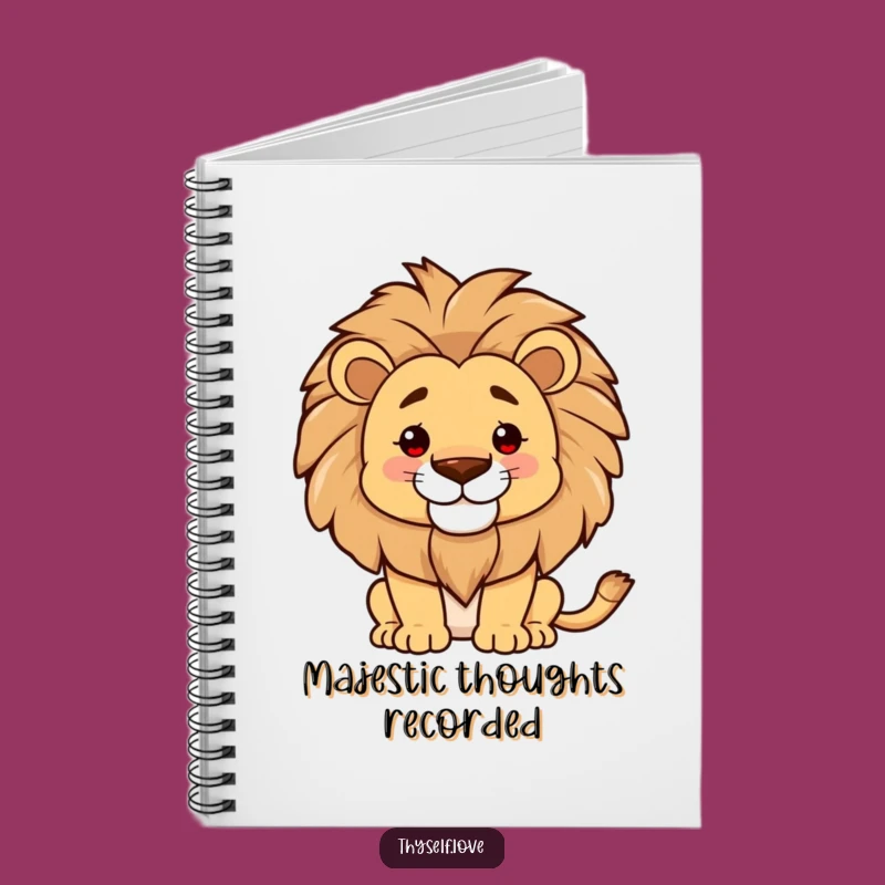 Funny Proud Lion Mane Notebook: Journal Confident Thoughts, Creative Funny Gift