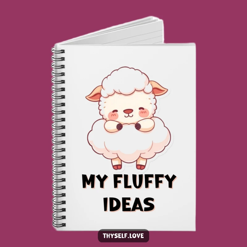 Funny Sheep Cloud Notebook: Jot Down Your Peaceful Thoughts