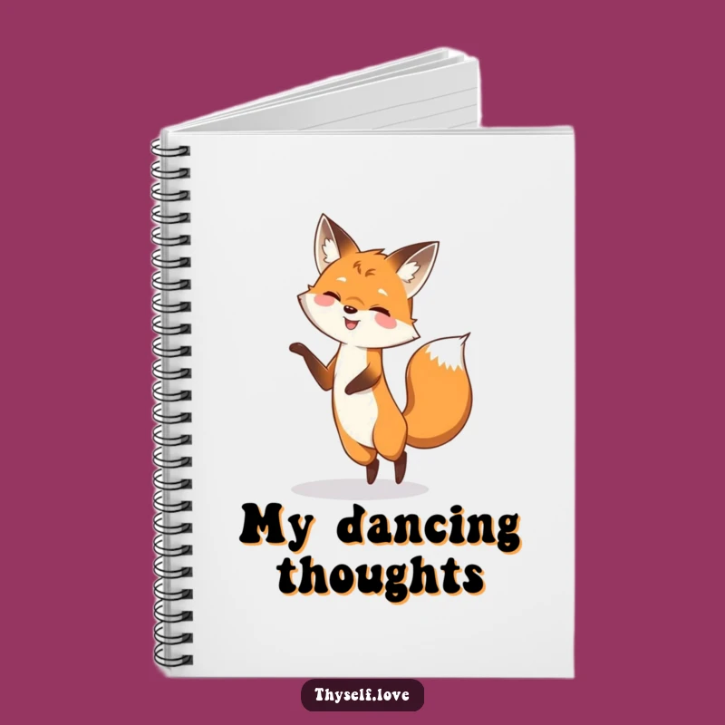 Funny Fox Shadow Dance Notebook: Playful Fox's Ideas, Cool Funny Gift