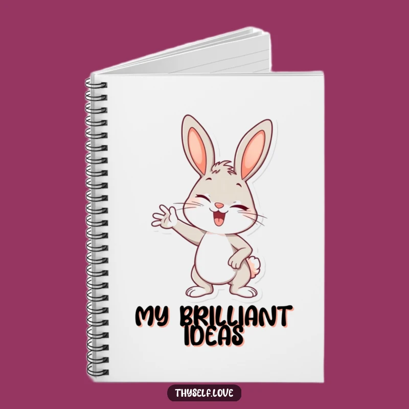 Stylish Funny Bunny Notebook: Confident Wink Journal - Perfect Funny Gift!