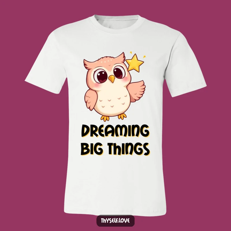 Funny Owl Star Gazer T-Shirt - Joyful Night Sky Tee Funny Gift