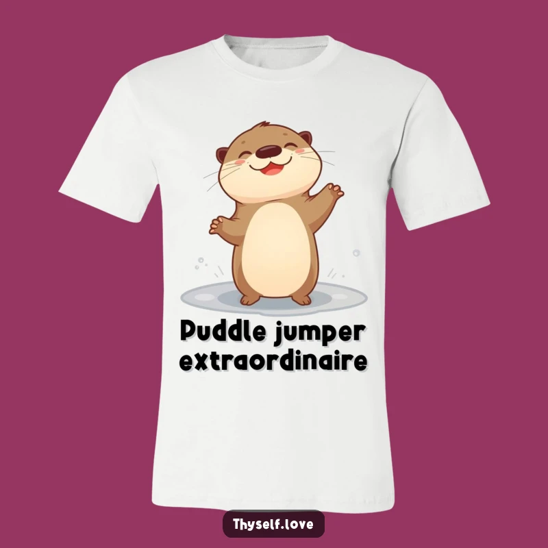 Funny Giggling Otter T-Shirt: Unleash Joy with Humorous Aquatic Fun Gift