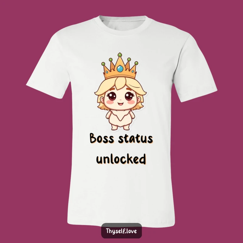 Funny T-Shirt: Regal Character with Confident Smile