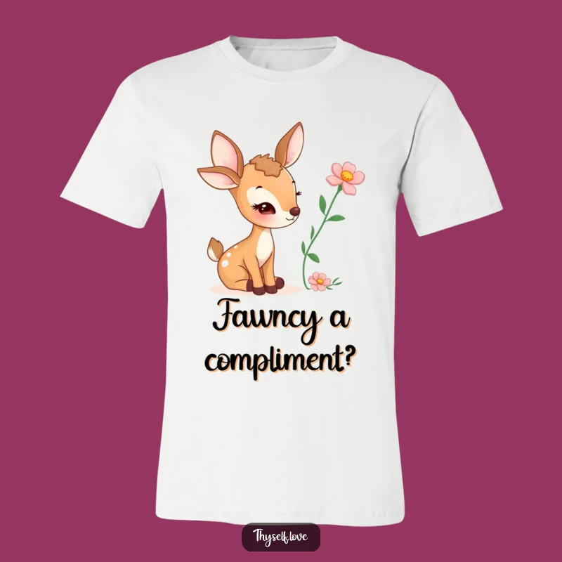 Funny Winking Deer T-Shirt: Adorable & Humorous Nature Design for Gifts