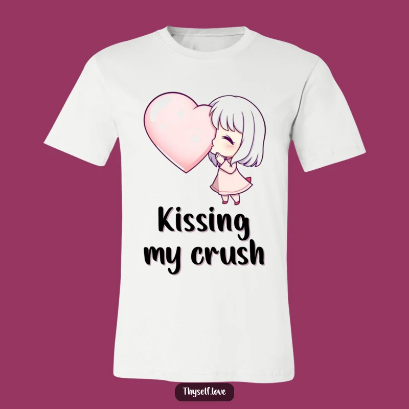 Funny T-Shirt: Character's Kiss to Shimmering Heart