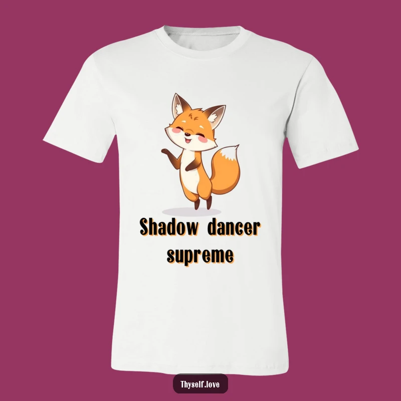 Funny Fox Shadow Dance T-Shirt: Playful Fox Moves, Fun Funny Gift Tee