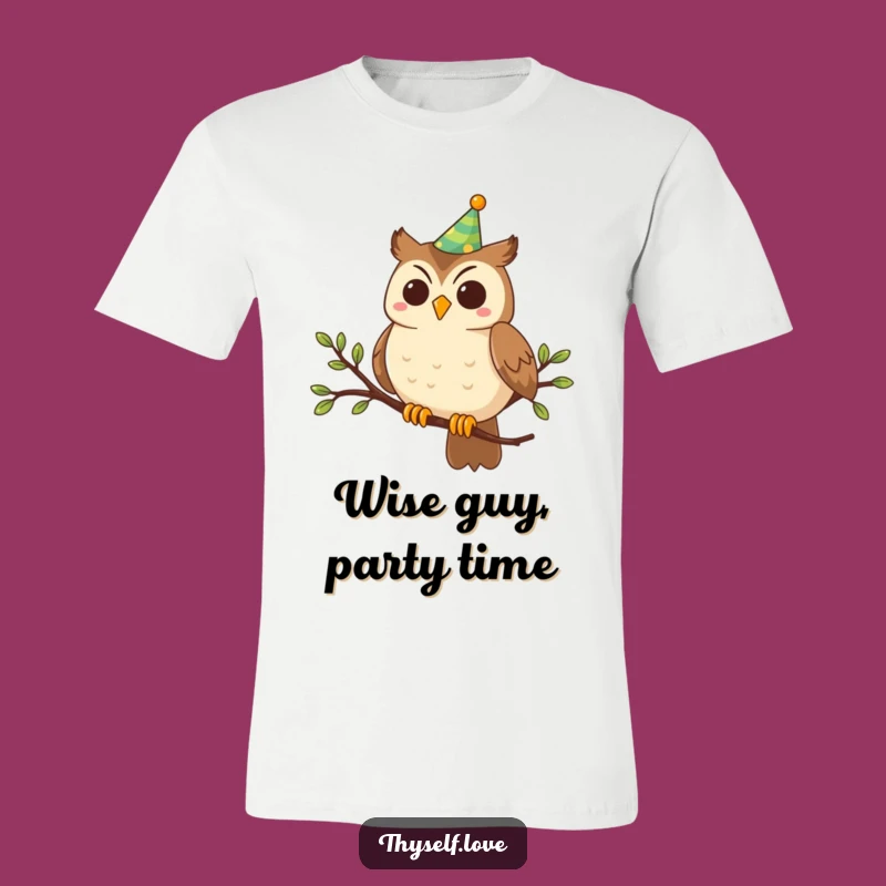 Funny Party Owl T-Shirt: Wear Your Celebration with This Hilarious Tee