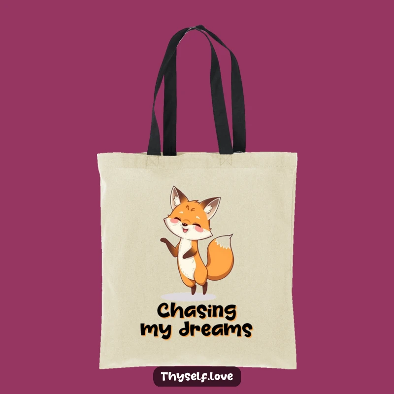 Funny Fox Shadow Dance Tote Bag: Playful Fox Style, Practical Funny Gift