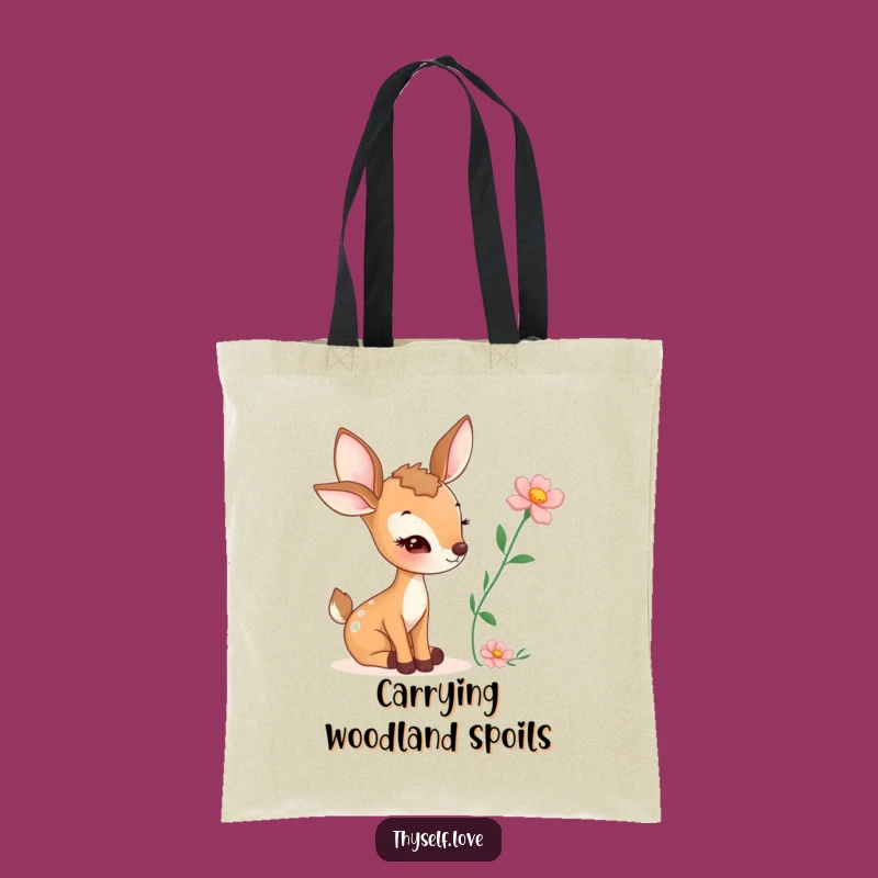 Funny Winking Deer Tote Bag: Stylish & Humorous Carry-All Gift