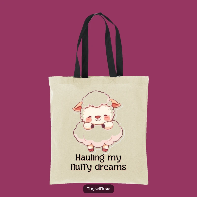 Funny Sheep Cloud Tote Bag: Carry Your Peace and Essentials Anywhere